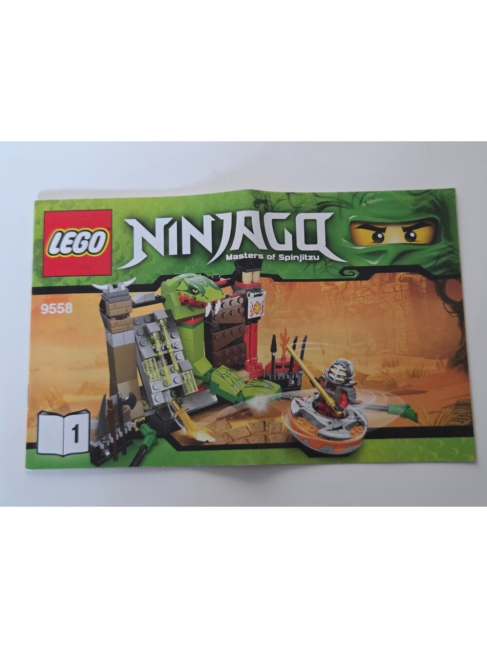 Lego Ninjago Masters Of Spinjitzu Set 9558 Instruction Manual Booklet 1